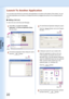 Page 22
22
Basic
Operations

23
Basic
Operations

Launch To Another Application
You can place icons that link to commonly used applications or functions at the bottom of the window. You can 
use these applications and functions to manage documents by dragging documents to the corresponding link 
icons.
Adding a link icon
To add a link icon to the Document Manager.
Click
Click
Select File  Launch To Another 
Application  External Application Setup 
from the menu.
Click
The External Application Setup dialog box...