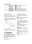 Page 9- 9 -  
Lamp Indications
Red Flashing
Red Lit
Green Flashing quickly
Orange Lit
Orange Flashing
Charger is plugged into the AC outlet. Ready to charge.
Now charging
Charging is completed.
Battery pack is warm. Charging will beginwhen temperature of battery pack drops.
Charging is not possible. Clogged with dust or malfunction of the battery pack.
•Cut  materials  with  the  wider  edge  of  the  shoe over the clamped side of the material.•Do  not  touch  the  saw  blade  with  bare  hands immediately...