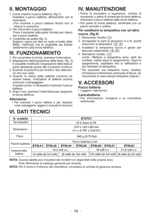Page 15- 15 -
VI. DATI TECNICIII. MONTAGGIO 
. 1
) 1
. g
i f (
; a i r e t
t a
b o c c a p l
i e r i r e s
n i e m o C
2.
. 3
) 2
.
g i
f (
a l l a
p s a
d a t
t e i
h g n
i C
a l
l
e d
o l l
e v i
l a o d
o n n
u e r
a f
r e p
i s s a p i
e r i u
g e S
a t
a s s i f a
i s a t t e
i h g
n i c a
l e
h c e r
a c i
f i r e V
. a
i
b b
i f
.
a c
i r t
t e l e a
i c r o t a l
l u s e t
n
e m a
d
l a s
IV. MANUTENZIONE
i d o i b m a c ,
i n o i z a
l o g e r a e r e d e c o r p
i d a m
i r P
, a c
i r
t t
e l e a i...