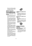 Page 33- 33 -  
Dès que vous remarquez le clignote-
ment du témoin davertissement de 
batterie basse, rechargez immédiate-
ment la batterie autonome.
[Batterie autonome][Batterie autonome]
Pour une utilisation correc-Pour une utilisation correc-
te de la batterie autonomete de la batterie autonome
Batterie autonome Li-ion 
(EY9L40)
Pour une longévité optimale de la bat-
terie, rangez la batterie autonome Li-
ion sans la charger après lavoir uti-
lisée.
Lors de la charge de la batterie auto-
nome, assurez-vous...