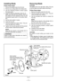 Page 11
- 11 -  

Installing Blade
Follow these steps:
1. Remove the battery pack from the tool.
.  Remove any cutting debris from blade area.
3.  Use  the  retracting  handle  to  retract  (open) 
the lower guard.
4.  Install the blade as illustrated. (See Fig. )
  Make  sure  that  both  the  direction  arrow  on 
the  blade  and  the  direction  arrow  on  the transparent  guard  point  in  the  same  direc-tion.
.  Set the outer washer in place.
.  Insert the hex bolt.
7.  Hold  the...