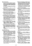 Page 23
- 3 -  

Sécurité électrique
1) La  fiche  des  outils  mécanique  doit  corre-spondre  aux  prises  secteur.  Ne  modifiez  la fiche sous aucun prétexte. N’utilisez pas de fiche adaptatrice avec les outils mécaniques mis à la terre. Des  fiches  non  modifiées  et  des  prises  sec-teur  correspondant  réduisent  les  risques d’électrocution.
2)  Evitez tout contact physique avec les sur
-faces  mises  à  la  terre  telles  que  tuyaux, radiateurs, micro-ondes et réfrigérateurs. Il  y  a  un...