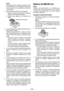 Page 58
- 8 - 

NOTA:Se pueden producir chispas cuando se inser-
ta  el  enchufe  en  la  alimentación  eléctrica  de 
CA pero este no es un problema en términos de seguridad.
. 
Meta firmemente la batería en el carg ador.
1   Alinee  las  marcas  de  alineación  y  coloque  la 
batería en el enchufe del cargador.
  Deslice  hacia  adelante  en  el  se ntido  de  la flecha.
 
Marcas de alineación
3. La luz indicadora de carga permanecerá encen-dida durante la carga.Cuando  haya  terminado  la...