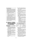 Page 48- 48 - 
 ADVERTENCIA:
Algunos tipos de polvo creados al lijar, 
serrar, pulir, taladrar y al hacer otras 
actividades de construcción contienen 
productos químicos que el Estado de 
Cali fornia sabe que producen cáncer, 
defectos de nacimiento y otros daños 
en la reproducción. Entre estos pro-
ductos quí micos se encuentran:
* El plomo de pinturas con base de 
plomo.
* 
El sílice cristalino de ladrillos,cemento 
y otros productos de albañilería.
*  El arsénico y el cromo de la madera 
tratada...