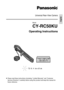 Page 1   Universal Rear-View Camera
 Model
CY-RC50KU
Operating Instructions
O   Please read these instructions (including “Limited Warranty” and “Customer 
Services Directory”) carefully before using this product and keep this manual for 
future reference.
108&3$.&3
*/7*%&0
065
English 