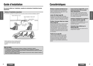 Page 1426
CY-VH9300U
F
R
A
N
Ç
A
I
S
F
R
A
N
Ç
A
I
S
CY-VH9300U
27
MISE EN GARDE :≥ Demandez à un technicien professionnel d’effectuer le câblage et l’installation de l’appareil.
  Le raccordement des câbles et l’installation de l’appareil nécessitent les compétences et l’expérience 
d’un professionnel. Une installation inadéquate peut entraîner un dysfonctionnement des appareils de sécurité 
pouvant causer un accident ou une blessure.
  Par mesure de sécurité, demandez au personnel du magasin où vous avez fait...