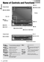 Page 1212CQ-VX100U
11
English
Name of Controls and Functions
TILTCQ-VD5005WDIMMERDIM
TUNE / TRACKMUTESETUPSOURCEPOWERVOLPUSH SELAV1 IN
OPEN
CLOSE DIMMER
IN-DASH 7 WIDESCREEN COLOR LCD MONITOR / DVD RECEIVER
TILT
TEXTCQ-VX100U
TILTCQ-VX100UDIMMERDIM
TUNE / TRACKMUTESETUPSOURCEPOWERVOLPUSH SELAV1 IN
OPEN
Disc slot
w[VOL] 
(PUSH SEL)
e[MUTE] 
t[SOURCE](POWER) 
y[s][d] (TUNE/TRACK)
(Display Closed) (Display Raised)
r[SETUP]
Remote control sensor
!0[TILT] 
o[OPEN] (CLOSE)
o[OPEN] (CLOSE)
!0[TILT]
u [u]
q[DIM]...