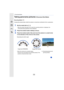 Page 1023. Recording Modes
102
Taking panorama pictures (Panorama Shot Mode)
Recording Mode: 
Consecutive photos taken while the camera is moved are combined to form a panorama.
1Set the mode dial to  [ ].
•After the screen that asks you to check the recording direction is displayed, the 
horizontal/vertical guidelines will be displayed.
2Press the shutter button halfway to focus.
3Press the shutter button fully and move the camera in a small c ircle 
in the direction of the arrow on the screen.
Recording from...
