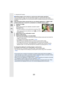 Page 32011. Using the Wi-Fi function
320
∫Sending images in the camera to a web service with simple opera tions
Once you send an image, you can send other images to a web serv ice with simple,  
smartphone-like operations in an environment where a wireless a ccess point connection is 
available.
(The instructions below assume that you are already registered  to “LUMIX CLUB” 
and the camera has a record of a connection to a wireless acces s point.)
1Display an image.2Press 4.
(When group pictures are selected,...