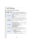 Page 337337
11. Using the Wi-Fi function
[Wi-Fi Setup] Menu
Configure the settings required for the Wi-Fi function.
The settings cannot be changed when connected to Wi-Fi.
Select the menu. (P63)
•
When [ON] is selected, you can also set up a connection by scan ning a QR code. (P296, 298)
•Refer to P323 for details.
•For details on how to enter characters, refer to “Entering Text” section on  P82.•If you are using the PC with standard settings, you do not need  to change the workgroup.
> [Setup]  > [Wi-Fi]  >...