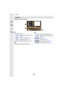 Page 37013. Others
370
Detailed information display
In playback
F3.560
P
s
RGB
AFS200
0WBWBISOISOAWB
STD.STD.STD.
L4:3100-0001
10:00  DEC.1.2015



1
Recording information
Intelligent Dynamic Range Control¢
3 
(P143)
HDR¢ 4 (P144) /iHDR¢4 (P87)
Intelligent Resolution  (P143)
Shading Compensation¢4 (P145)
2
Recorded date and time/World Time  (P73)
3
Picture size/Aspect Ratio (P140)
Recording format/Recording quality 
(P246)
A›Quality (P141)
Color space¢4 (P146)
4K Photo (4K burst file) (P185)...