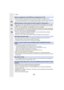 Page 37413. Others
374
[Picture is displayed for 16:9 TV]/[Picture is displayed for 4:3 TV]
•
Select [TV Aspect] in the [Setup] menu if you want to change the TV aspect. (P78)•This message also appears when the USB connection cable is conn ected to the camera only.In this case, connect the other end of the USB connection cable to a PC or a printer.  (P348, 351)
[Editing operation cannot proceed as another operation is takin g place.]
When there are too many image files, the currently retrieving information icon...