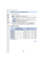 Page 159159
7. Recording Motion Pictures
1Select the menu. (P51)
2Press 3/4 to select [Rec Quality] and then press [MENU/SET].
• Available items differ depending on [Rec Format] and [System F requency] (P236).
When [AVCHD] is selected(± : Available, —: Not available)
¢ AVCHD Progressive
Setting the format, size and recording frame rate
>  [Motion Picture]  > [Rec Format]
[AVCHD] This data format is suitable for when playing back on a high-de
finition 
TV, etc.
[MP4] This data format is suitable for when playing...
