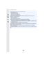 Page 1949. Using Menu Functions
194
• [Filter Settings] cannot be used in the following cases.– When [Slow/Quick] is set
– When [Dolly Zoom] is set
– When [4K Live Cropping] is set
– When [Variable Frame Rate] is set
• [Rough Monochrome]/[Silky Monochrome ]/[Soft Focus]/[Star Filter]/[Sunshine] are not 
available in the following cases.
– Creative Video Mode
– When recording motion pictures
• Please note the following points when using Panorama Shot Mode :
– [Toy Effect]/[Toy Pop]/[Miniature Effect]/[Sunshine]...