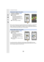 Page 26810. Using the Wi-Fi function
268
1Connect to a smartphone. (P263)
2Operate the smartphone.
• When you play a motion picture, the camera transmits it to the  “ Image App ” at a reduced data 
size. As a result, its image quality differs from that of the a ctual recorded motion picture. In 
addition, depending on the smartphone or conditions of use, the  image quality may deteriorate 
or the sound may skip during motion picture or picture playback .
1Connect to a smartphone. (P263)
2Operate the smartphone....