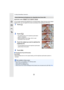 Page 502. Getting Started/Basic Operations
50
Applicable modes: 
You can easily optimize the brightness for a touched position. When the face of the subject 
appears dark, you can brighten the screen according to the brig htness of the face.
∫ Canceling the Touch AE function
Touch [ ] .
• [Metering Mode] returns to the original setting, and the brigh tness optimization position is 
canceled.
Easily Optimizing the Brightness for a Specified Area (Touch AE )
1Touch [ ].
2Touch [ ].
• The setting screen for the...