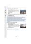 Page 8181
3. Recording Modes
∫Setting the type of defocus ([Miniature Effect])
1After touching [ ], touch [ ].
2Press  3/4  or  2/1 to move the in-focus portion.• You can also move the in-focus portion by touching the 
screen on the recording screen.
• Touching [ ] allows you to set the recording orientation  (defocus orientation).
3Rotate the rear dial to change the size of in-focus 
portion.
• The portion can also be enlarged/reduced by pinching out/pinch ing in (P48) the screen.
• Pressing [DISP.]  will...