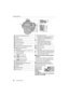 Page 12Preparation/Basic
12DVQX1028 (ENG) 
3147
32 33 34
4836
35
45 44
46
43
49
37
38
39
40
41
42
31Touch screen (P23)/monitor (P60)
32Eyecup
33Viewfinder (P19)
34Eye sensor (P19)
35[AF/AE LOCK] button
36Focus mode lever
37[Q.MENU] button (P25)/[Fn5] button (P25)
38[( ] (Playback) button (P47)
39[DISP.] button
• Each time this is pressed, the display on the 
monitor is switched.
40
Cursor buttons (P21)
3/[ ] (ISO sensitivity)
1/[ ] (White Balance)
2/[ ] (Auto Focus Mode)
4/[ ] (AF Macro) (P29)
41[MENU/SET]...