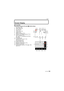 Page 123123VQT1S36
Others
OthersScreen Display
∫In recording
Recording in program AE mode [ ] (Initial setting)
1 Recording mode
2 Flash mode  (P46)
3 AF area  (P36)
4Focus  (P36)
5 Picture size (P79)
6 Quality  (P80)
7 Battery indication  (P16)
8 Number of recordable pictures  (P142)
9 Built-in memory  (P18)
: Card (P18)  (displayed only during 
recording)
10 Recording state
11 Joystick  (P23, 37,  56, 57, 59)
ISO sensitivity  (P81)
12 Shutter speed  (P36)
13 Aperture value (P36)
14 Exposure compensation...