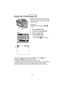 Page 40Recording images (basic)
40
Using the Continuous AF
This function allows you to reduce the time 
required for focusing, as AF is continuously 
working without the need to press the shutter 
button every time.
[Preparation]
 Set the mode dial except for [ ]/[ ]. 
(P25)
1Press the [MENU] button.
2Press 3/4 to select [CONT.AF].
3Press 1 to select [ON].
4Press the [MENU] button.
 The menu will disappear.
 The indication [ ] 1 will appear.
 When setting [CONT.AF] to [ON], [AF TRIGGER] is fixed to [ ].
...