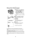 Page 68Playback
68
Playing Back Motion Images
[Preparation]
 Set the mode dial to playback [ ]. (P25)
1Press 2/1 to select the file with the 
motion image icon [ ] 1.
2Press the 4/[REVIEW/SET] button to 
play back the motion image.
 By pressing 4, motion image playback 
will stop.
 The icon 2 is corresponding to the 3/4/2/
1 button.
ªFast forwarding/Fast rewinding
During motion image playback, continue 
pressing 2/1.
1: Fast forward
2: Fast rewind
 When releasing the button, it turns to 
normal motion image...