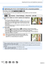 Page 142142
Adjusting the focus and brightness (exposure)
Taking pictures with Auto Focus
Optimizing the focus and brightness for a touched position
Recording mode: 
You can optimize the focus and brightness for the position you have touch\
ed.
1Set the menu
 →  [Custom] → [Touch Settings] → [Touch AF] → [AF+AE]
2Touch the subject you want to optimize the brightness 
for
 • The AF area setting screen appears.  (→138) • The brightness optimization position is displayed on the center of 
the 
AF area. The position...