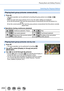 Page 233233
Playing Back and Editing Pictures
Switching the Playback Method
Playing back group pictures consecutively
1Press  • The same operation can be performed by touching the group picture icon (\
[  ], [  ], 
[  ]). • When you play back group pictures one by one, the option settings are di\
splayed. [From the first picture]: 

 
Play back the group pictures consecutively from the first pic
 ture in a 
group.
[From the current picture]: 
 Play back the group pictures consecutively from the picture currently...