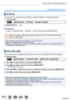 Page 254254
Playing Back and Editing Pictures
Using the [Playback] menu
[Protect]
Set protection to disable picture deletion. Prevents deletion of importa\
nt pictures.
1Set the menu
 →  [Playback] → [Protect] → [Single] or [Multi]
2Select picture (→236)
 ■To clear all
In step 
1, select [Protect] → [Cancel] → [Ye s], and then press [MENU/SET]
When you set the write-protect switch on the card to the “LOCK” po\
sition, the 
picture is not erased.
 ●The picture is erased when formatting, even if it is protected....