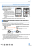 Page 269269
Wi-Fi
Operating the camera by connecting it to a smartphone
Sending pictures in the camera to social networking services
1Connect to a smartphone (→261)
Switch the 
location of the 
pictures to be 
displayed2Operate the smartphone
Select [  ] • You can switch a picture to be 
displayed using the icon at the top 
left on the screen. Select [LUMIX] to 
display a picture saved in the camera.
Press and hold the picture and drag 
it to send it to the social networking 
service, etc.
 • The picture will be...