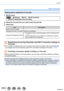 Page 298298
Wi-Fi
About connections
Editing items registered in Favorite
1Set the menu
 →  [Setup] → [Wi-Fi] → [Wi-Fi Function]  
→ [Select a destination from Favorite]
2Select the Favorite item you wish to edit and press 
3Select item
Item Description
[Remove from Favorite] —
[Change the Order in Favorite] Select the destination
[Change the Registered Name]
 • For details on how to enter characters, refer to “Entering 

Text” 
(→75).
 • Up to 30 characters can be entered. 

A double-byte character 
will be...