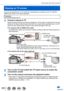 Page 303303
Connecting with other devices
Viewing on TV screen
You can view pictures on a TV screen by connecting your camera to your TV with the 
HDMI micro cable or AV cable (optional).
Preparation
Turn off both camera and TV.
1Connect camera to TV
Check the plug direction and insert it straight in. (If the cable is in\
serted in the wrong 
direction, the plug could become deformed and cause faulty operation) Also, do not 
insert into the wrong socket. Doing so may cause damage to this unit.
 ■To connect with...