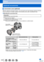 Page 318318
OthersOptional accessories
Conversion Lens (optional)
With the optional conversion lenses, you can record even more faraway pi\
ctures and take 
close-up pictures of smaller subjects. Set the [Rec] menu after mounting the lens.
 ■Mounting the conversion lens
Preparation
Remove the lens cap and lens hood.
Attach the lens adaptor • Rotate the lens adaptor slowly and carefullyAttach the tele conversion lens • Close-up lens (DMW -LC55: optional) can be attached in a similar manner.
Lens adaptor
(DMW-LA7:...