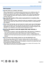 Page 360360
Others
Usage cautions and notes
Wi-Fi function
 ■Use the camera as a wireless LAN device
When using equipment or computer systems that require more reliable secu\
rity than 
wireless LAN devices, ensure that the appropriate measures are taken for\
 safety 
designs and defects for the systems used. Panasonic will not take any re\
sponsibility 
for any damage that arises when using the camera for any purpose other t\
han as a 
wireless LAN device.
 ■Use of the Wi-Fi function of this camera is presumed...