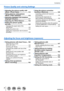 Page 77
Contents
Adjusting the focus and brightness (exposure)
 ■Taking pictures with Auto Focus ...128Select the focus mode  
(AFS, AFF, AFC) ....
.................................. 129
Switching [AF Mode]
 .................

...............130
Changing the position and size of the  
AF area
 .................

................................... 137
Setting the AF area position with  
the touch pad
 .................

..........................141
Optimizing the focus and brightness  
for a touched position...