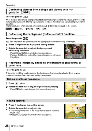 Page 28Recording
SQT0946 (ENG)28
    
