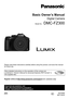 Page 1PPSQT0946
M0715KZ0
Basic Owner’s Manual
Digital Camera
Model No.DMC-FZ300
