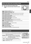 Page 21SQT0946 (ENG)21
Basics
   
Mode dial (Select the recording mode)
 
 
Focus mode lever
 
1 
Set to the desired recording mode
  • 
Rotate the mode dial slowly to select the desired 
mode.
 
   Intelligent Auto Mode (→27)
  Take pictures with automatic settings.
  
Intelligent Auto Plus Mode (→27)
  