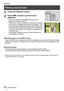 Page 38Playback
SQT0946 (ENG)38
  Playback
 
 
Viewing your pictures
 
1 
Press the Playback button
 
 
 
2 
Press   to select a picture to be 
displayed
  • When you press and hold  , the pictures are 
displayed one after another.
  • 