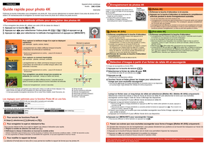 Page 2Guide rapide pour photo 4K
