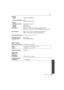 Page 3333(ENG) VQT2G40
Others
InterfaceDigital: “USB 2.0” (High Speed)
Analog video/audio: NTSC
Audio line output (stereo)
Terminal [DIGITAL/AV OUT]: Dedicated jack (14 pin)
[DC IN]: Type 3 jack
[HDMI]: MiniHDMI TypeC
Dimensions: Approx. 117.6 mm (W)k75.8 mm (H)k88.9 mm (D)
[4 5/8 q (W)k3q(H) k3 1/2q (D)] (excluding the projecting parts)
Mass (weight): Approx. 367g/12.94 oz (excluding card and battery)
Approx. 414 g/14.60 oz (with card and battery)
Operating temperature:
0oC to 40oC (32oF to 104oF)
Operating...