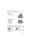 Page 99(ENG) VQT2X16
Names of the Components
1 Lens
2Flash
3 Self-Timer indicatorAF assist lamp
4 Lens hood attachment part
5 [Q.MENU] button/Delete button
6 [DISPLAY] button
7[AF/AF #/MF] button8LCD monitor
9 Flash open button
10 Diopter adjustment dial
11 Viewfinder
12 [EVF/LCD] button
13 [AF/AE LOCK] button
14 Rear dial
15 Playback button
16 [MENU/SET] buttonRear dial is described as follows in these operating instructions.
e.g.: Rotating left or right
e.g.: Pressing the rear dial...