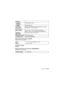 Page 3737(ENG) VQT3R28
Battery Charger (Panasonic DE-A83B):
Information for your safety
Equipment mobility:
Movable
Battery Pack (lithium-ion) (Panasonic DMW-BMB9PP):
Information for your safetyTe r m i n a l
[AV OUT/
DIGITAL] Dedicated jack (8 pin)
[HDMI] MiniHDMI TypeC
Dimensions
(excluding the 
projecting parts) Approx. 120.3 mm (W)
k79.8 mm (H)k 91.9 mm (D)
[4.74 q
(W)k3.14 q(H)k3.62 q(D)]
Mass (weight) Approx. 498g/1.10 lb (with card and battery)
Approx. 454 g/1.00 lb (excluding card and battery)
Operating...
