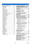 Page 3ContentsVQT5B76
- 3 -
Using the [Setup] menu ...................... 61[Clock Set] ................................................... 61
[W orld Time]  ................................................ 61
[T
ravel Date]  
................................................ 61
[Beep]

 
.......................................................... 61
[Speaker V

olume]  
........................................ 61
[Cust.Set Mem.] .......................................... 62
[AF/AE LOCK / Fn1]...