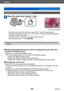 Page 50Basics
Viewing your pictures  ([Normal Play])VQT5B76
- 50 -
Zooming in and viewing “Playback Zoom”
Move the zoom lever toward T side
Current zoom position
 • Each time you move the zoom lever toward the  T side, the magnification 
increases through four levels: 2x, 4x, 8x, and 16x. (The picture quality displayed 
becomes successively lower.)
 • T

o reduce zoom → Move the zoom lever toward W side
 • Move zoom position → Press    
 ●Playback zoom cannot be used during motion picture playback or panorama...