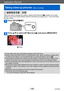 Page 100Application (Record)
Taking close-up pictures  (Macro recording)VQT5B76
- 100 -
When you want to enlarge the subject, setting to [AF Macro] () enables you to take 
pictures at an even closer distance than the normal focus range (up to 1 cm (0.033 feet) 
for max. Wide).
Press [AF/AF/MF]
Press   to select [AF Macro] () and press [MENU/SET]
 display
 ●It may take some time until distant subjects come into focus. ●Using a tripod and [Self Timer] is recommended. Also, when recording a subject that 
is close...