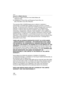 Page 126Others
126VQT0V63
Carry-In or Mail-In Service
For Carry-In or Mail-In Service in the United States call
1-800-272-7033.
For assistance in Puerto Rico call Panasonic Puerto Rico, Inc.
(787)-750-4300 or fax (787)-768-2910.
This warranty ONLY COVERS failures due to defects in materials or 
workmanship, and DOES NOT COVER normal wear and tear or cosmetic 
damage. The warranty ALSO DOES NOT COVER damages which occurred in 
shipment, or failures which are caused by products not supplied by the 
warrantor, or...