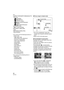 Page 30Basic
30VQT0V63
 [ASPECT RATIO]/[PICT.SIZE]/[QUALITY] 
(P77, 78):
– [ ENLARGE]:
/ (6M)/Fine
–[ 4qk6q/10k15cm]:
/ (2.5M EZ)/Standard
–[ E-MAIL]:
/ (0.3M EZ)/Standard
 [AF MODE] (P80):
[ ] (1-area-focusing)
 [AF ASSIST LAMP] (P82):
[ON]
 [METERING MODE] (P80):
[ ] (Multiple)
 You cannot use the following functions in 
simple mode.
– High angle mode
– White balance fine adjustment
– Exposure compensation
– Flash output adjustment
– Auto bracket
– [AUDIO REC.]
– [D.ZOOM]
– [COL.EFFECT]
– [PICT.ADJ.]...