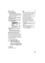 Page 33Basic
33VQT0V63
∫Menu operation
1Press [MENU/SET].
 When a scene mode is selected, press 
2 in the [SCENE MODE] menu (P58), 
press 4 to select the [REC] menu icon 
[ ] and then press 1.
2Press 34 to select [D.ZOOM] 
and then press 1.
3Press 4 to select [ON] and then 
press [MENU/SET].
4Press [MENU/SET] to close the 
menu.
 You can also press the shutter 
button halfway to close the menu.
∫Entering the digital zoom range
The on-screen zoom indication may 
momentarily stop moving when you rotate 
the...