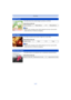 Page 137- 137 -
Recording
This effect blurs the overall image to produce a soft feel.
This effect transforms pin-points of light into a star effect.
This effect leaves one selected color to emphasize impressiveness.
[Soft Focus]
Items that can be set
Extent of defocus Weak defocusStrong defocus
Note
•Display of the recording screen will be delayed more than usual and the 
screen will look as if  frames are dropping.
[Star Filter]
Items that can be set
Length of shine Short Long
Note
•Display of the recording...