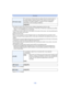 Page 168- 168 -
Recording
•The effective range of the AF Assist Lamp is different depending on the lens used.
–When the interchangeable lens (H-PS14042, H-FS014042, H-FS45150) is attached and at Wide: 
Approx. 1.0 m (3.29 feet) to 3.0 m (9.85 feet)
•The AF Assist Lamp is valid only for the subject in the center of the screen. Use it by positioning the 
subject in the center of the screen.
•Remove the lens hood.
•When you do not want to use the AF Assist Lamp (e.g. when taking pictures of animals in dark...